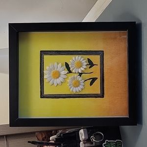 Daisy Canvas with Frame